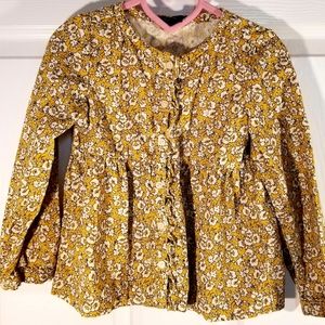 🌼Girls🌼corduroy Baby GAP button up blouse